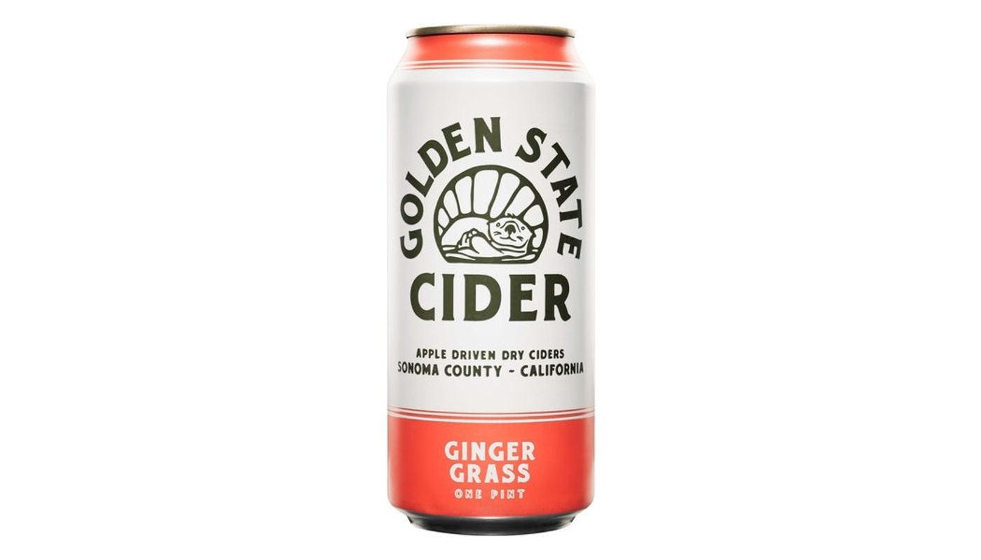 Order Golden State Cider Gingergrass 4 pack 16oz Cans food online from P & B Liquor & Fine Wine store, Long Beach on bringmethat.com