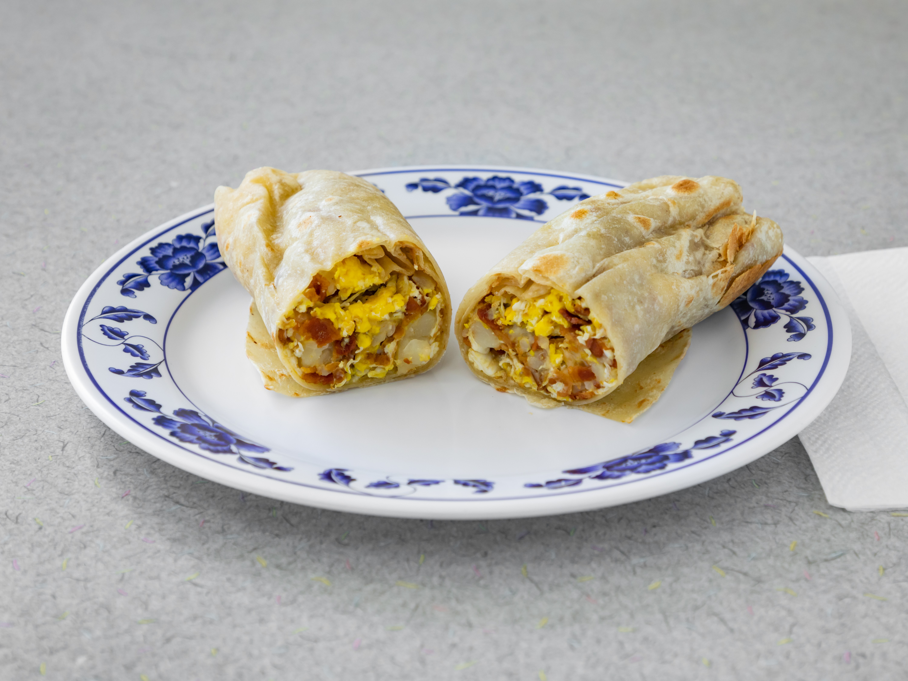 Order Chorizo and Egg Burrito food online from Alfredo Mexican Food store, los angeles on bringmethat.com