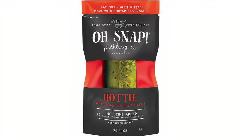 Order Oh Snap! Pickling Co. Hottie Whole Pickle, 3 oz food online from Mac On 4th store, Alton on bringmethat.com