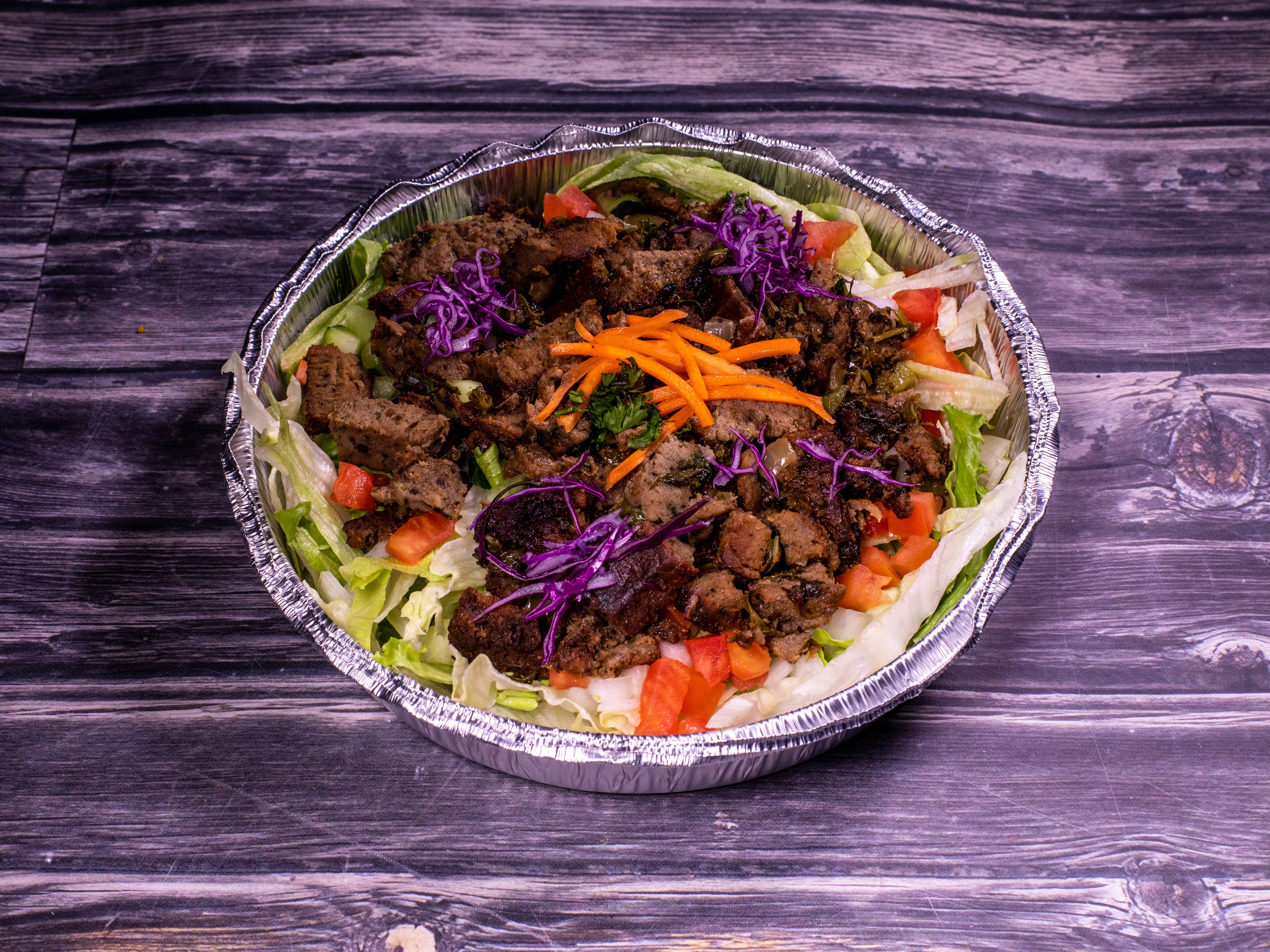 Order 13. Lamb Salad food online from Gyro King store, Houston on bringmethat.com