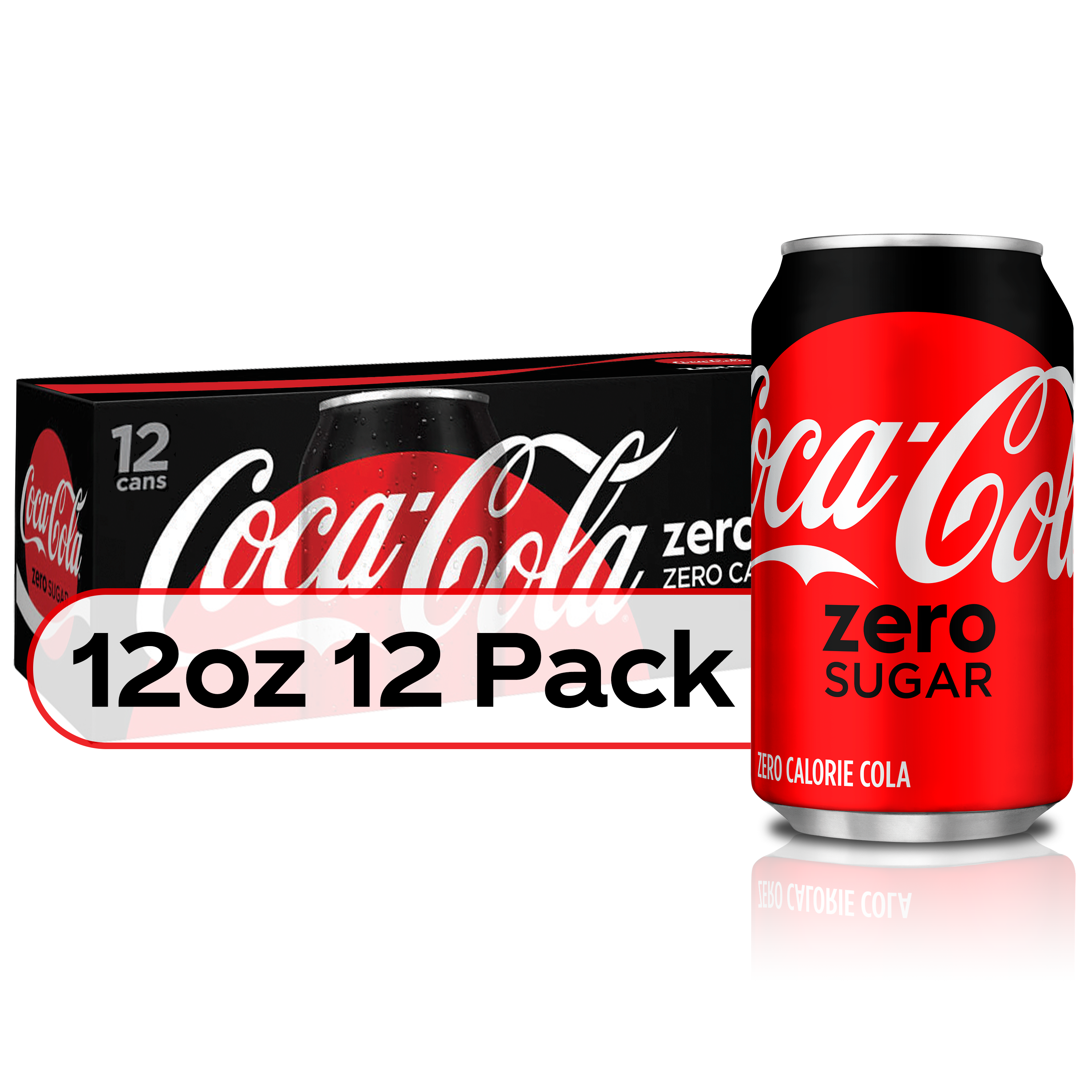 Order Coke Zero Sugar Diet Soda Soft Drink, 12 fl oz - 12 Pack food online from Rite Aid store, Antelope on bringmethat.com