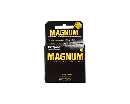 Order Condoms, Trojan Magnum 3 Pack food online from Chevron store, La Quinta on bringmethat.com