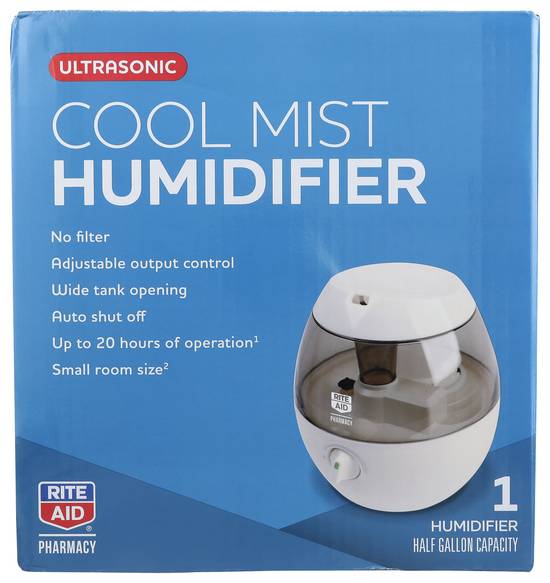 Order Rite Aid Ultrasonic Humidifier (1/2 gal) food online from Rite Aid store, Willard on bringmethat.com