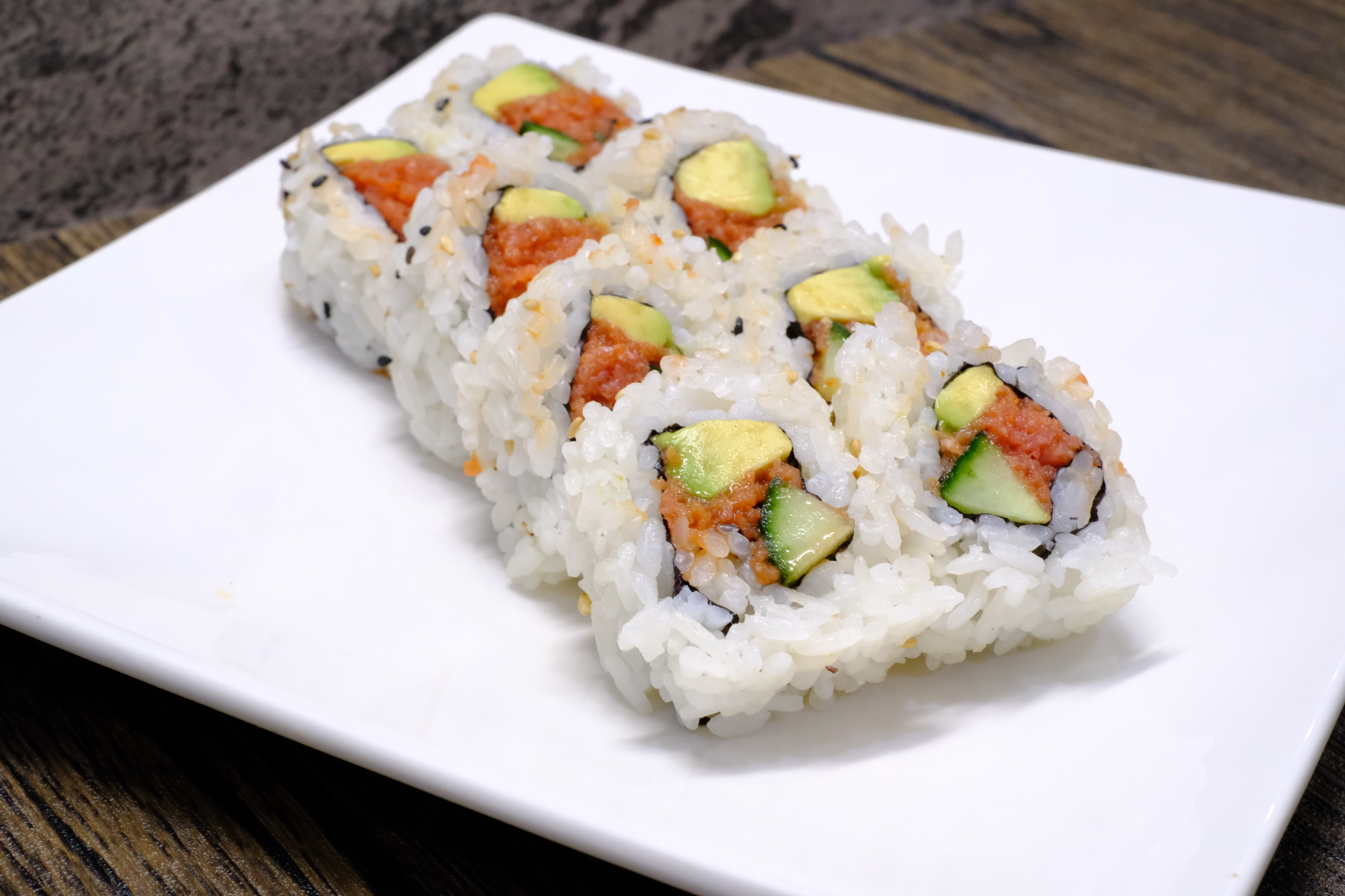 Order Spicy Tuna Roll food online from Banzai Japanese Bar & Kitchen store, Fresno on bringmethat.com