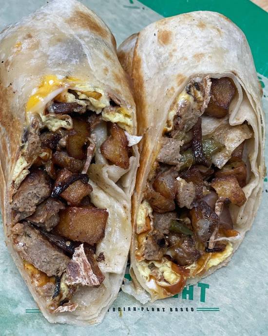 Order BREAKFAST BURRITO food online from CAN'T BELIEVE IT'S NOT MEAT store, Chicago on bringmethat.com