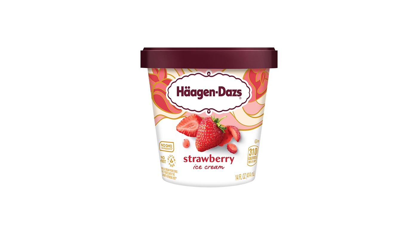 Order Haagen-Dazs Strawberry Pint food online from Extramile store, La Quinta on bringmethat.com