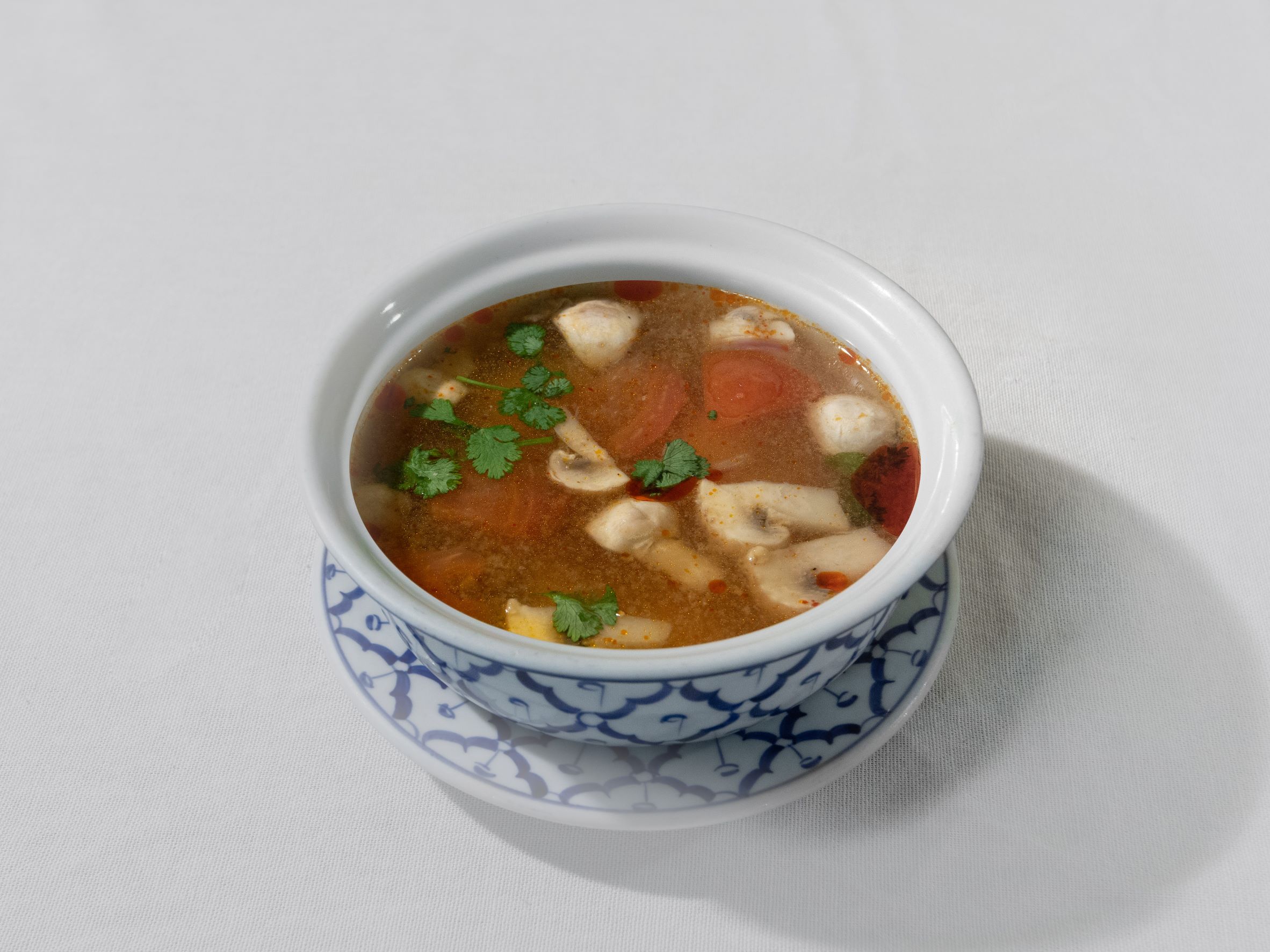 Order Tom Yum with Shrimp Soup Dinner food online from Thai Jing store, Greenville on bringmethat.com