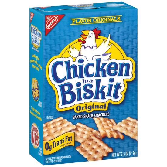 Order Nabisco Chicken In A Biskit Original Baked Snack Crackers food online from Exxon Food Mart store, Port Huron on bringmethat.com