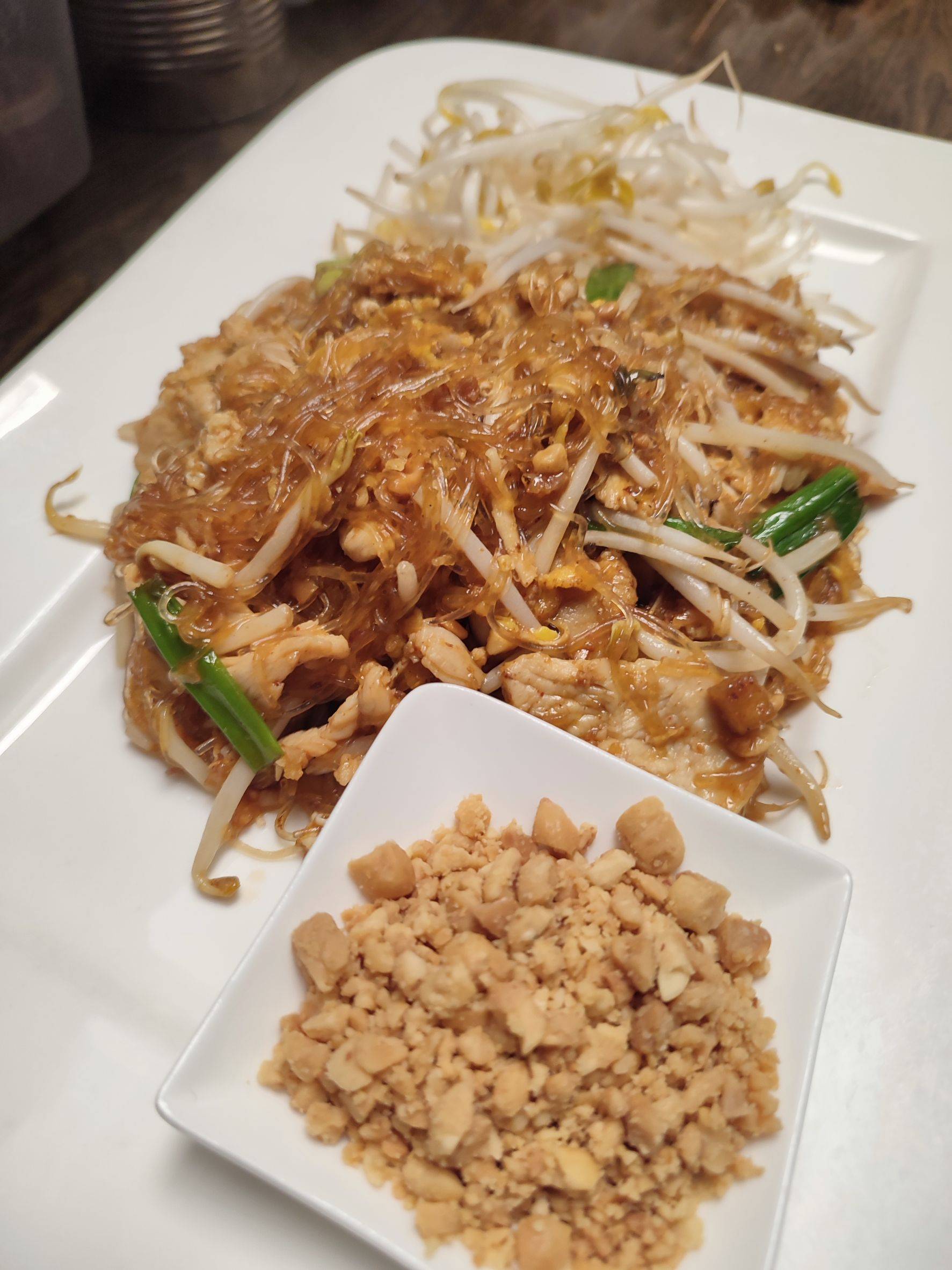 Order Pad Thai Glass Noodle food online from Silk Thai Hagerstown store, Hagerstown on bringmethat.com