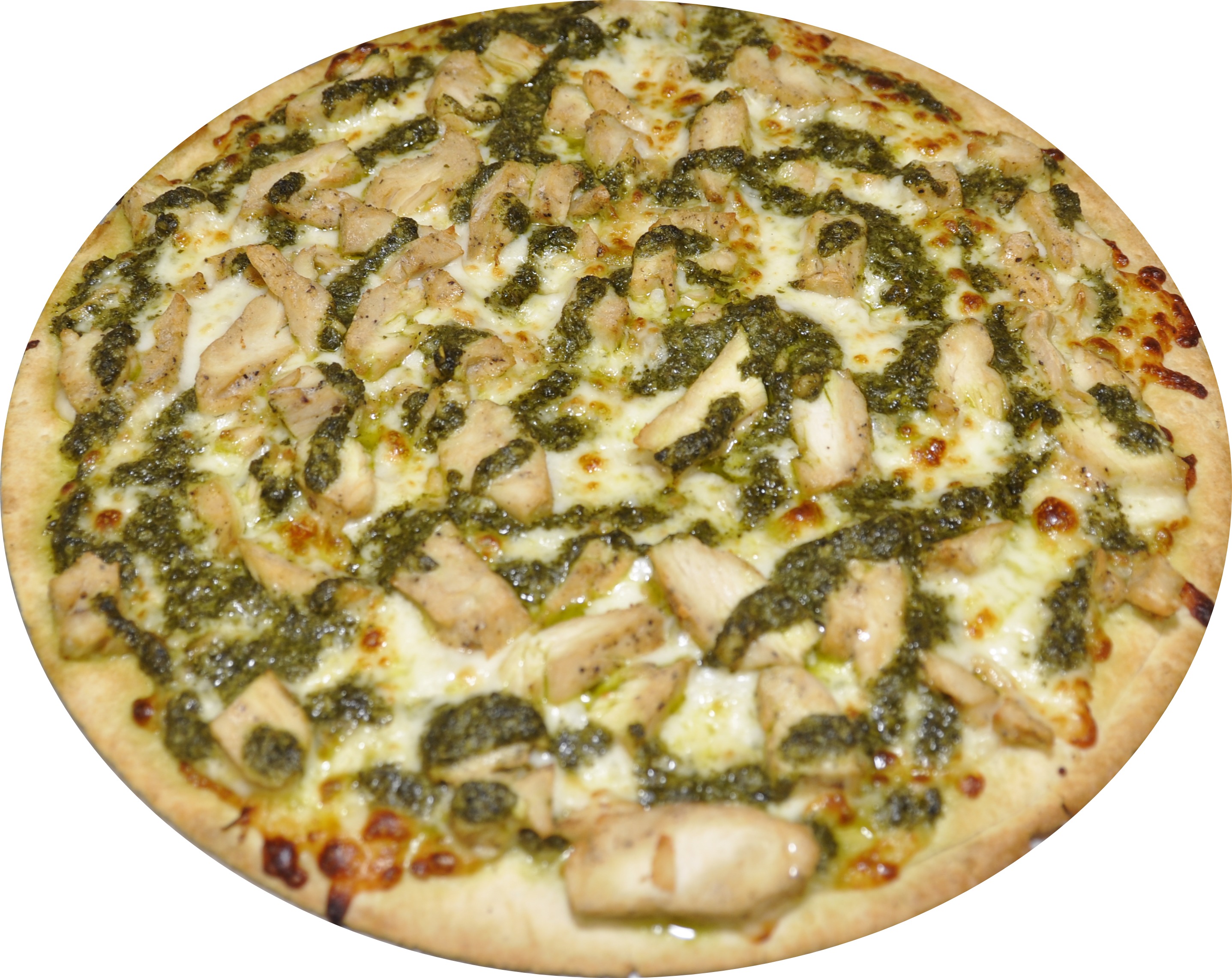 Order Chicken Pesto Pizza food online from Mega Pizza store, Raleigh on bringmethat.com