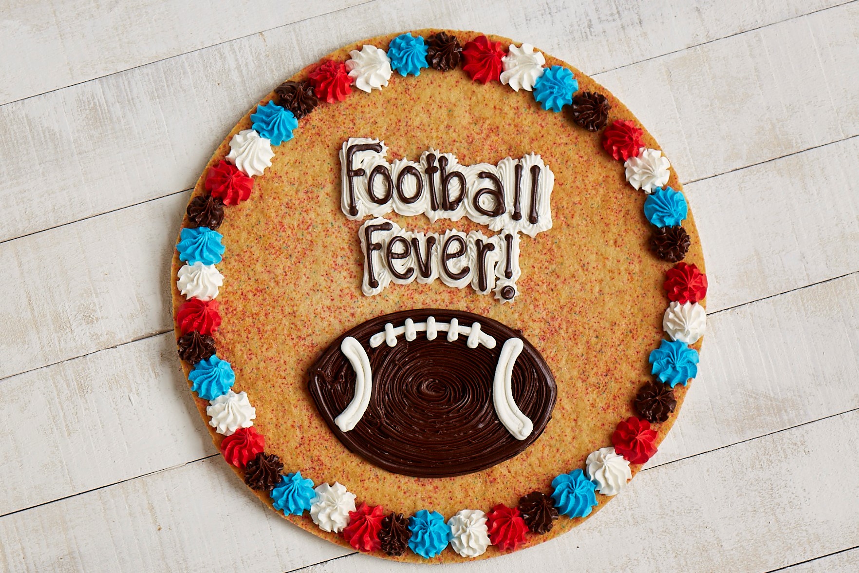 Order 16" Round Cookie Cake food online from Great American Cookies store, Spring Branch on bringmethat.com