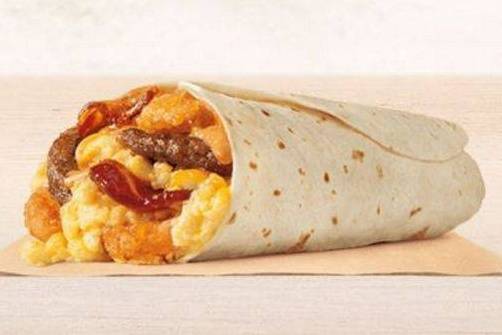Order Sausage Bacon Burritos food online from Soup Kettle Grill store, Meridian on bringmethat.com