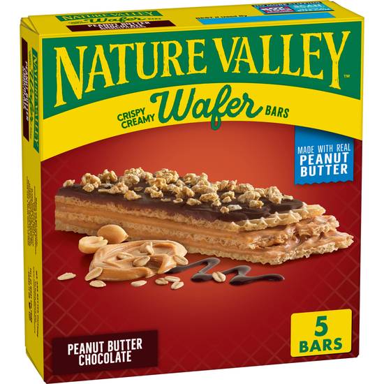 Order Nature Valley Peanut Butter Chocolate Crispy Creamy Wafer Bars, 5 CT food online from Cvs store, SARATOGA on bringmethat.com