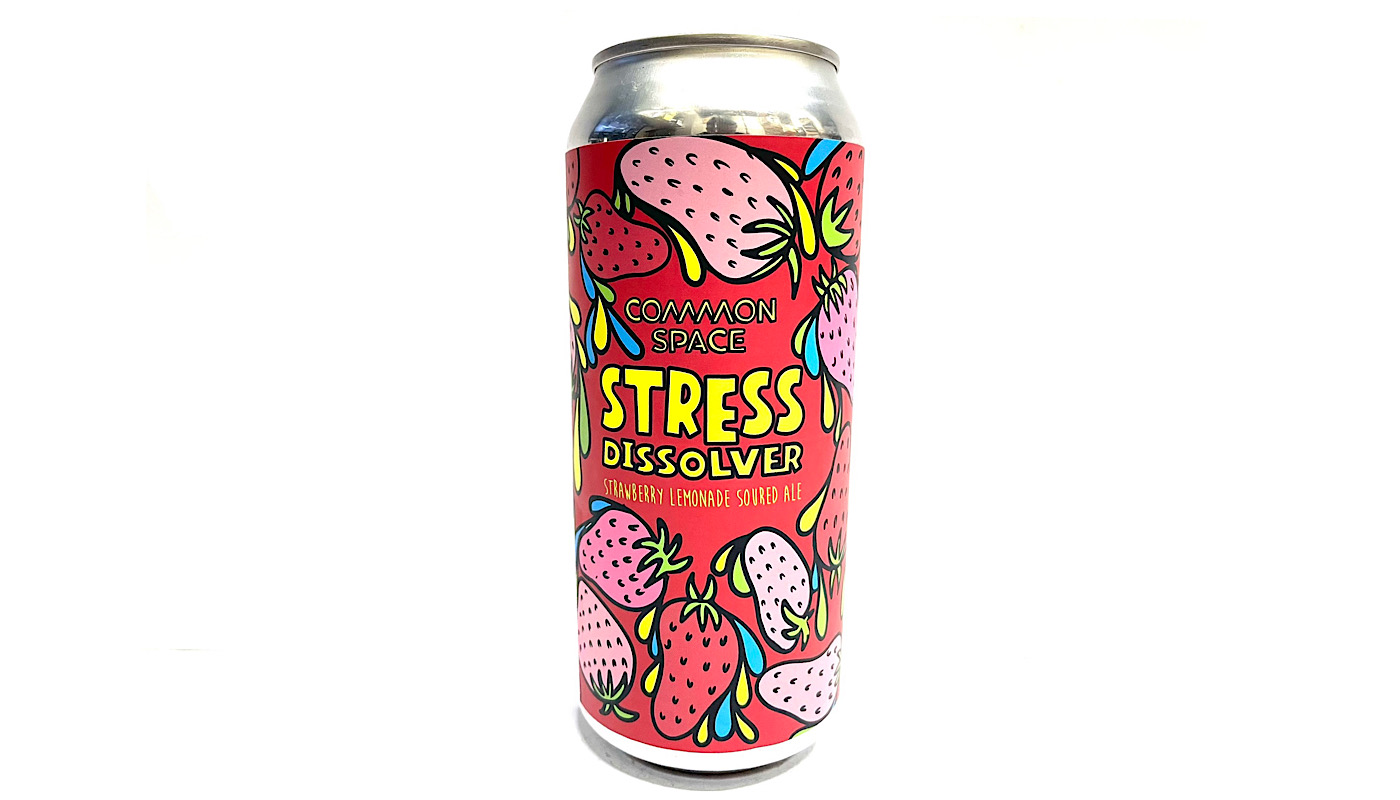 Order STRESS DISSOLVER STRAWBERRY LEMONADE SOURED ALE  16oz CAN  food online from K-Town Beer & Wine Food Mart store, Los Angeles on bringmethat.com