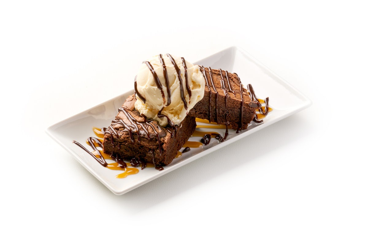 Order Double Fudge Brownies food online from Genghis Grill store, Houston on bringmethat.com