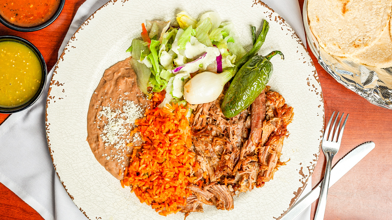 Order Carnitas Plate food online from Tacos Don Chente store, Huntington Park on bringmethat.com