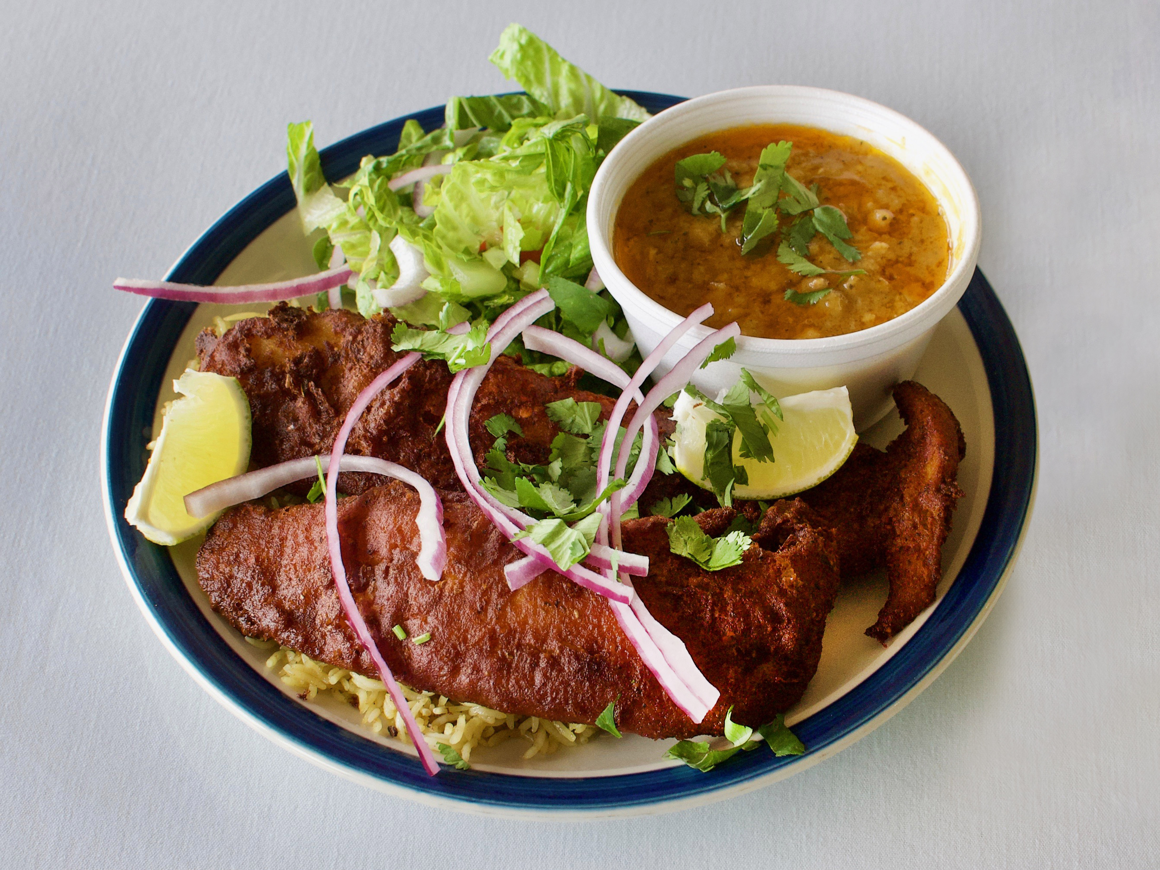 Order Lahori Fish Platter food online from Mughal Oasis Restaurant store, Springfield on bringmethat.com
