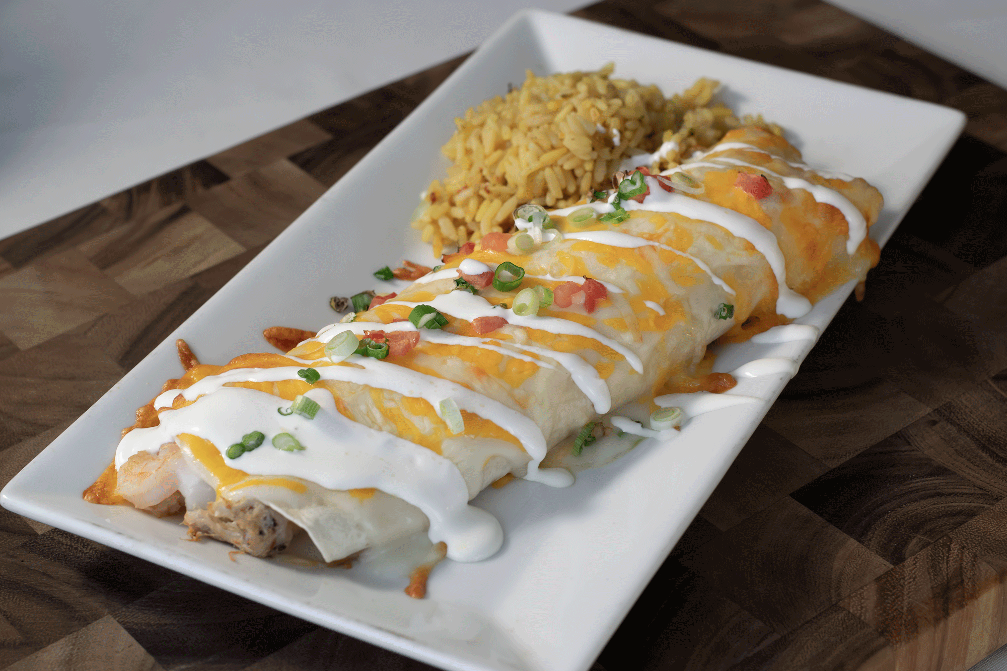 Order Seafood Burrito food online from Brass Buckle store, Conyngham on bringmethat.com