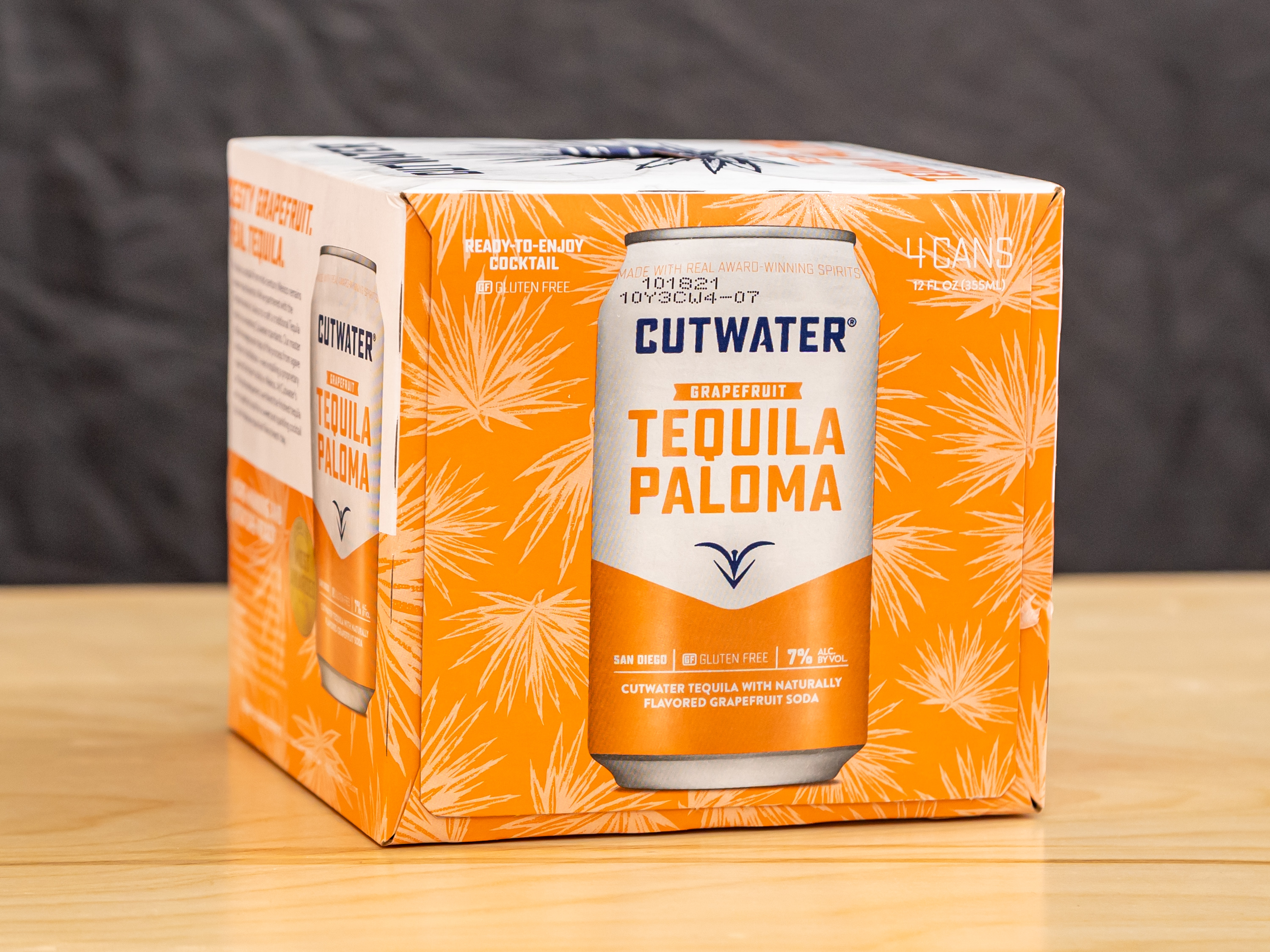 Order Cutwater Grapefruit Tequila Paloma 4 pack food online from Glenrose Liquor store, Glendale on bringmethat.com