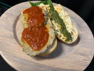 Order Pan Fried Meatball Grinder food online from Cuomo To Go store, Northlake on bringmethat.com