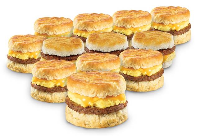 Order 12 SAUSAGE EGG & CHEESE BISCUITS food online from Krystal on Peach Orchard #AUG005 store, Augusta (Richmond County) on bringmethat.com