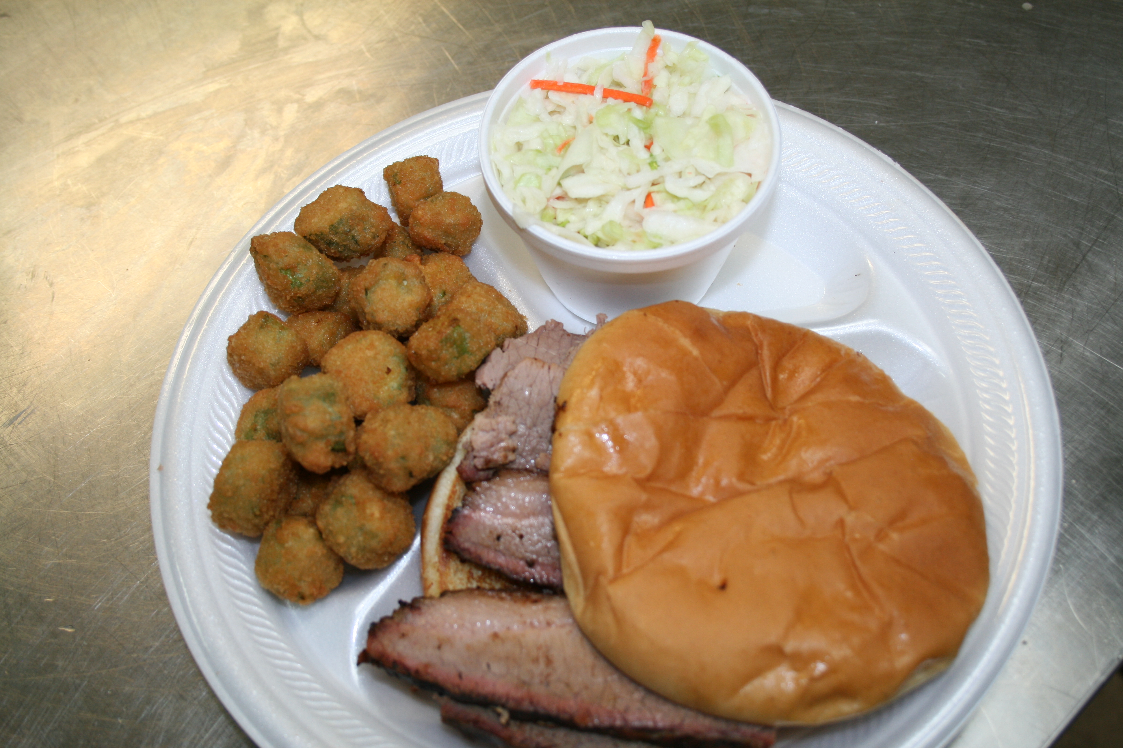 Order Sandwich with Two Sides food online from Chasin' Tail Bbq store, Lake Dallas on bringmethat.com
