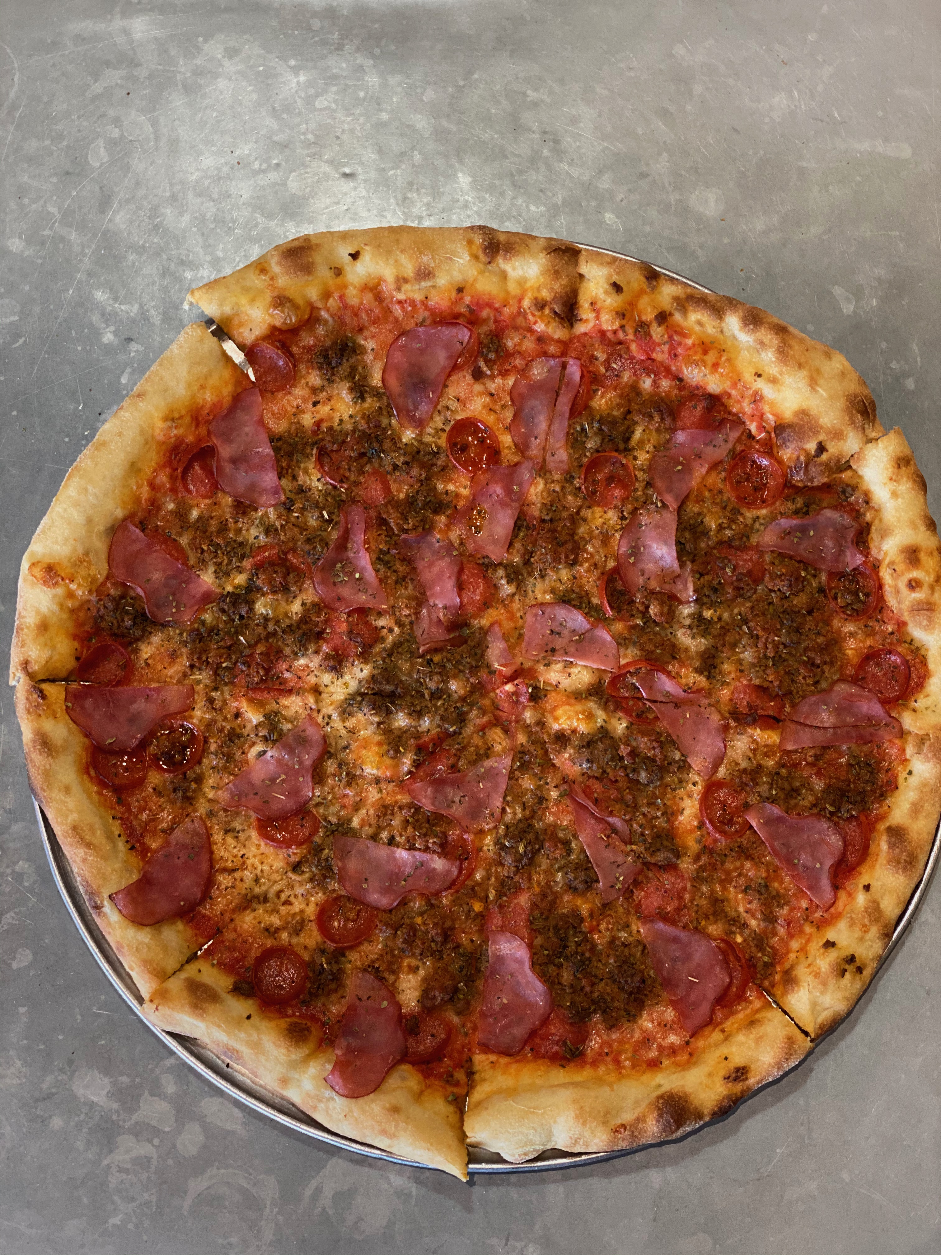 Order 14" Sloppy Pig food online from Purgatory Pizza store, Los Angeles on bringmethat.com