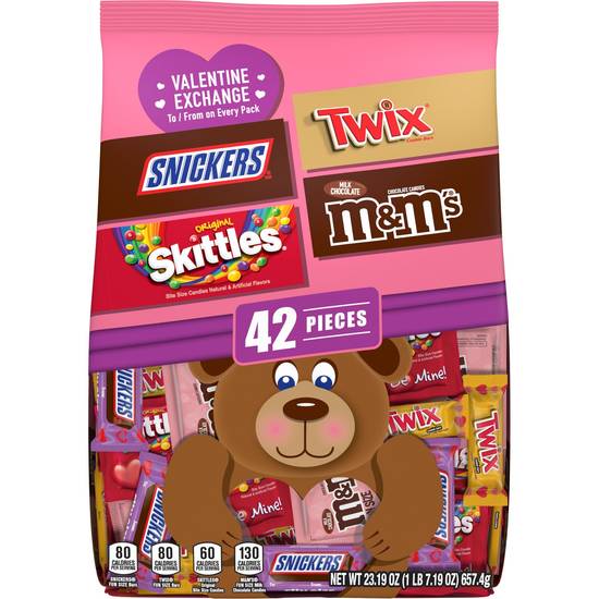 Order M&M'S, SNICKERS, SKITTLES & TWIX Valentine's Day Chocolate Candy - 23.2oz/42ct food online from CVS store, WALKERTOWN on bringmethat.com