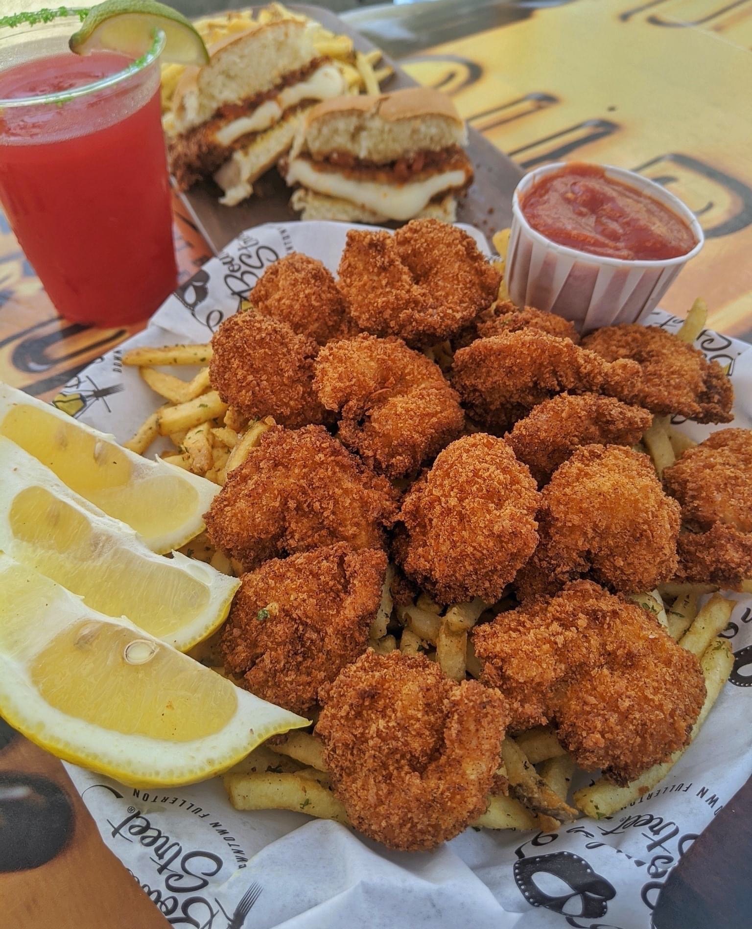 Order Fried Shrimp food online from Bourbon Street Bar and Grill store, Fullerton on bringmethat.com
