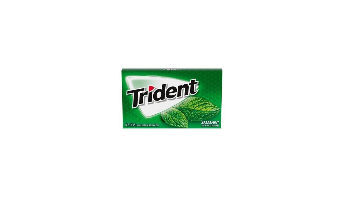 Order Trident Sugar Free Spearmint Gum food online from Luv Mart store, Santa Cruz on bringmethat.com