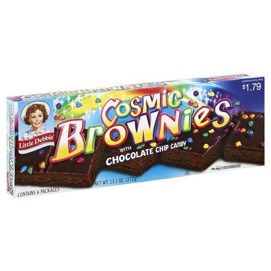 Order Little Debbie · Cosmic Brownies with Chocolate Chip Candy (13.1 oz) food online from Safeway store, Rehoboth Beach on bringmethat.com