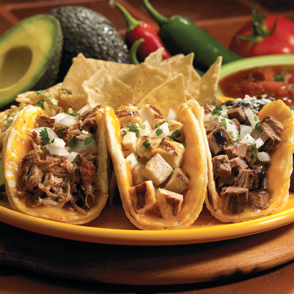 Order Mexico City Tacos food online from La Salsa Fresh Mexican Grill - San Bruno store, San Leandro on bringmethat.com