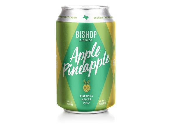 Order Bishop Cider Apple Pineapple - 6x 12oz Cans food online from Liquor Cabinet store, Houston on bringmethat.com
