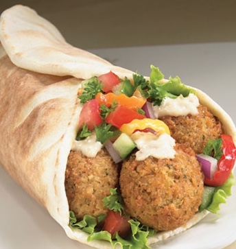 Order Falafel Veggie Burger food online from Greek Cafe store, Brentwood on bringmethat.com