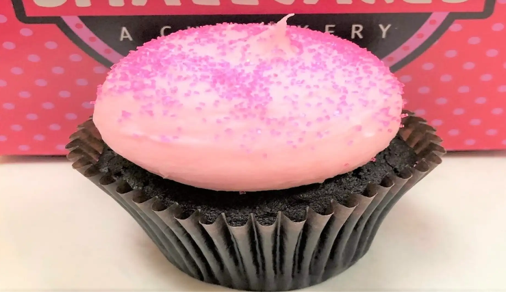 Order Pink Chocolate Cupcake food online from Smallcakes - Bryant store, Bryant on bringmethat.com