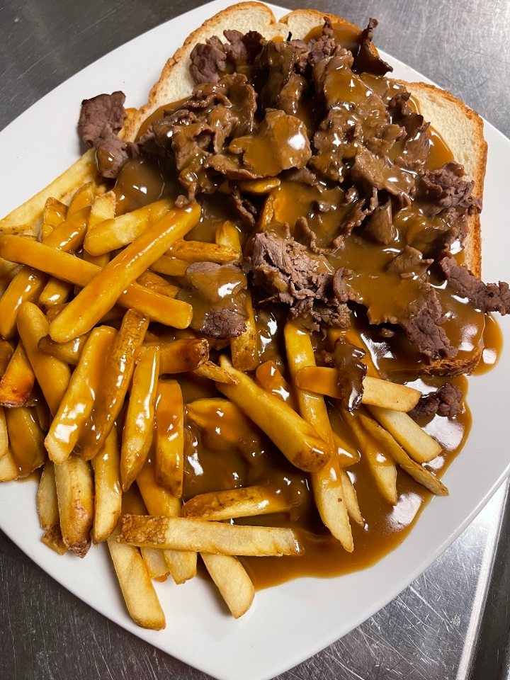 Order Open Face Hot Roast Beef food online from New York J and P Pizza store, Mount Airy on bringmethat.com