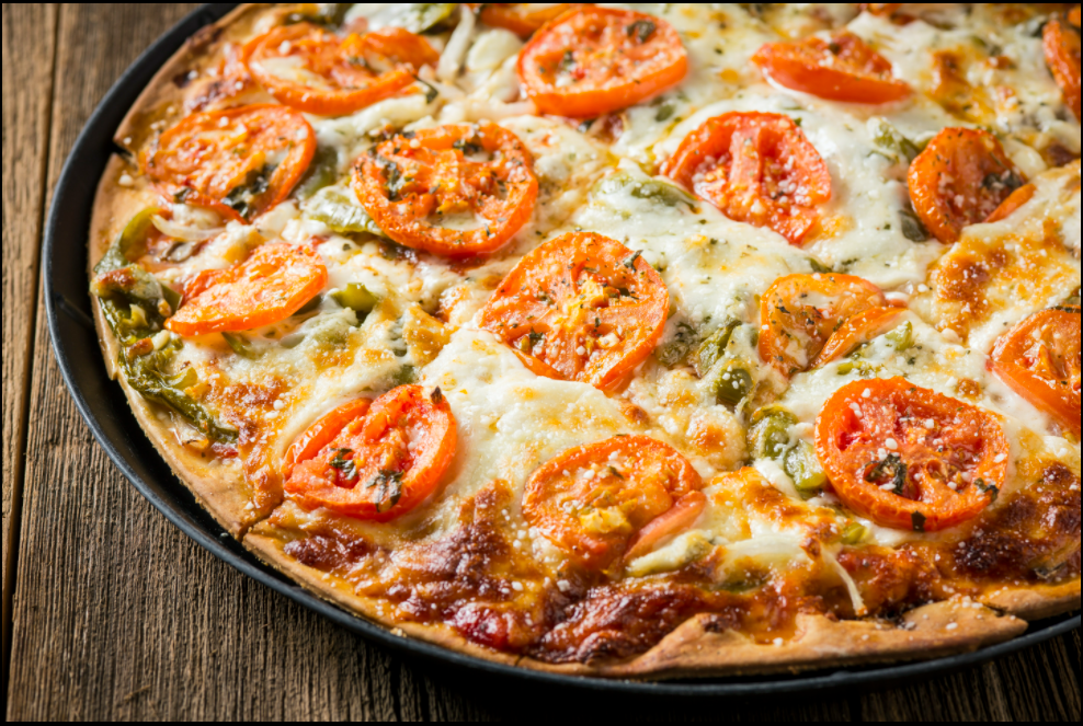 Order The Veggie Pizza food online from Rosatis Authentic Chicago Pizza store, Overland Park on bringmethat.com