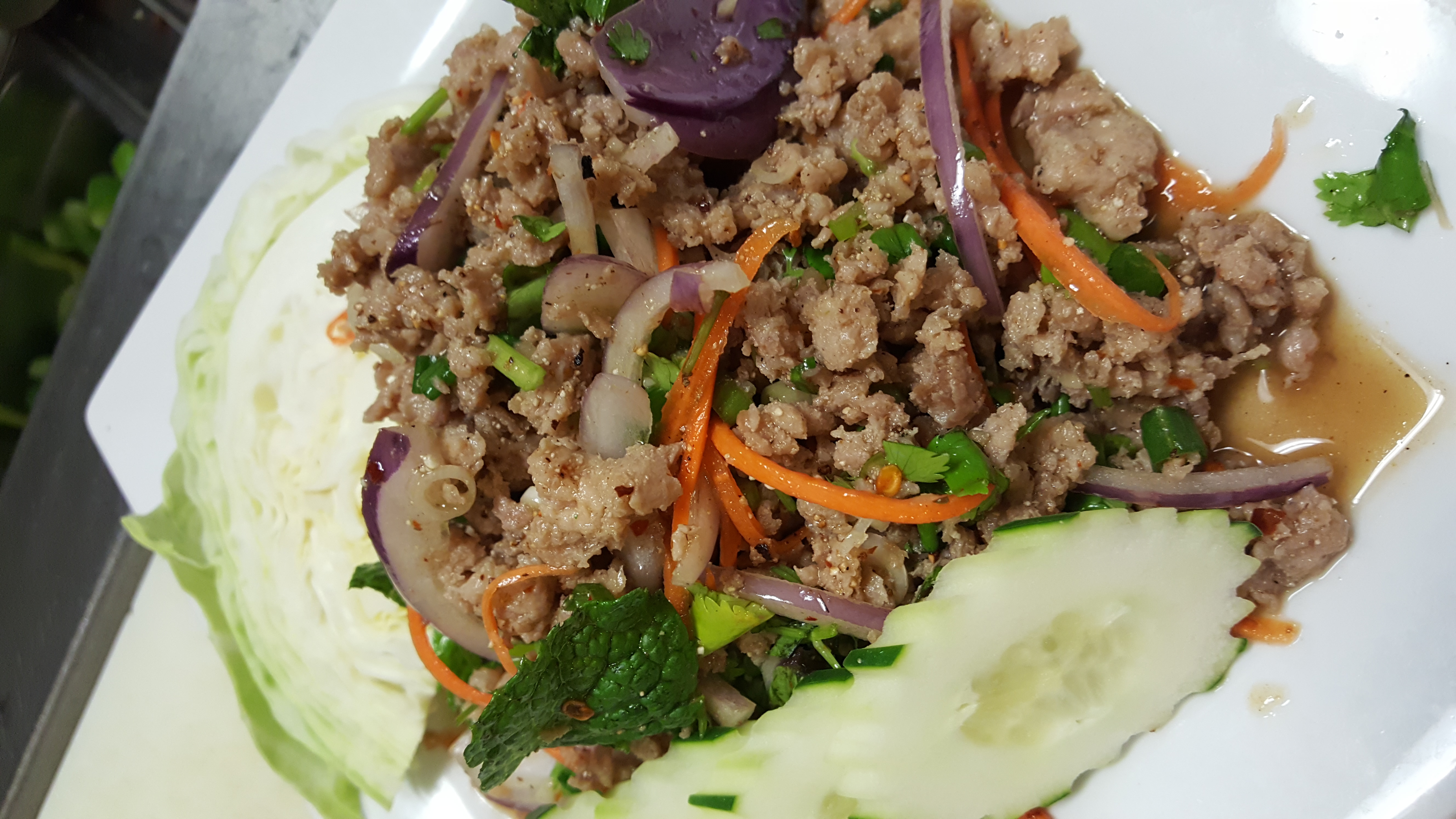 Order 27. Larb Chicken food online from Leela Thai Cuisine store, Santee on bringmethat.com