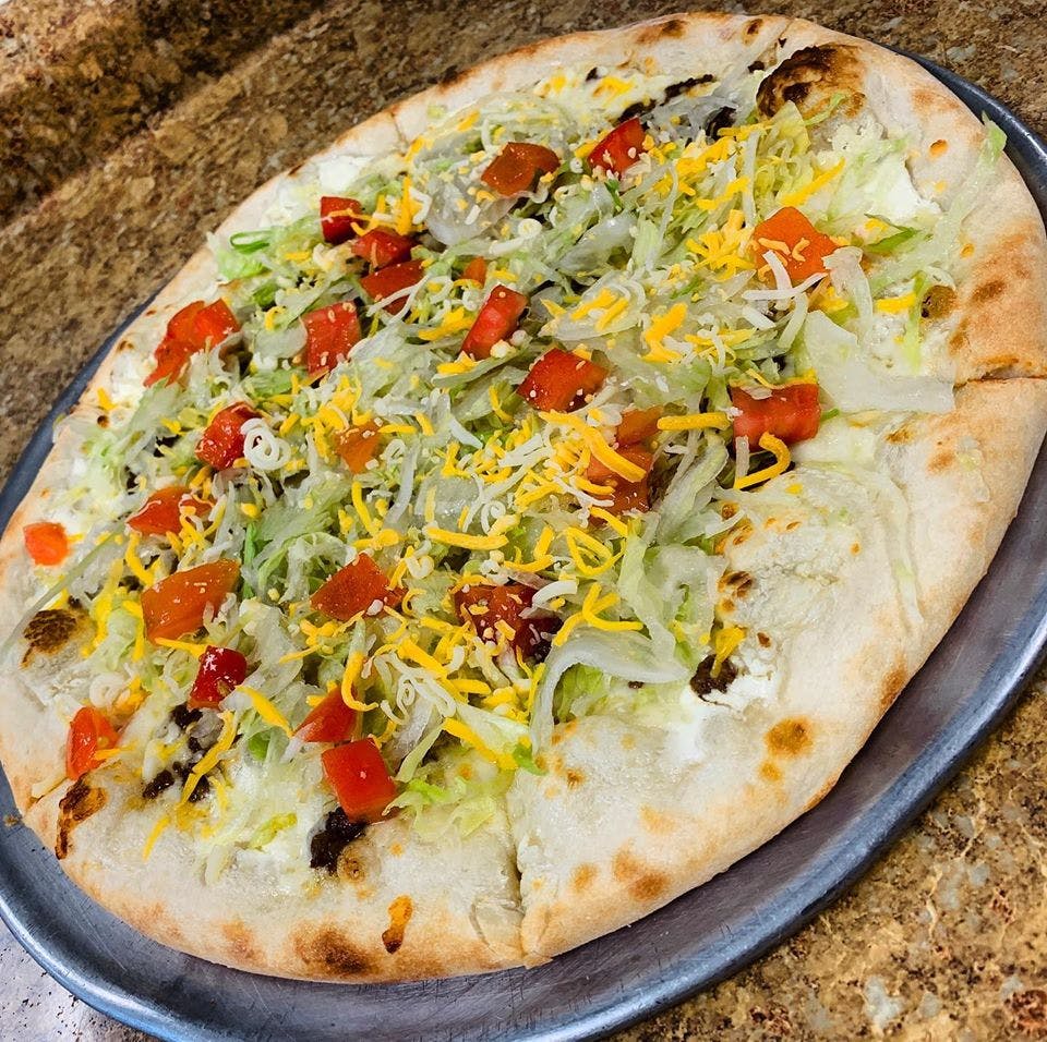 Order Taco Pizza - Small 12'' (6 Slices) food online from Finazzo's Italian Restaurant & Pizza store, Lancaster on bringmethat.com