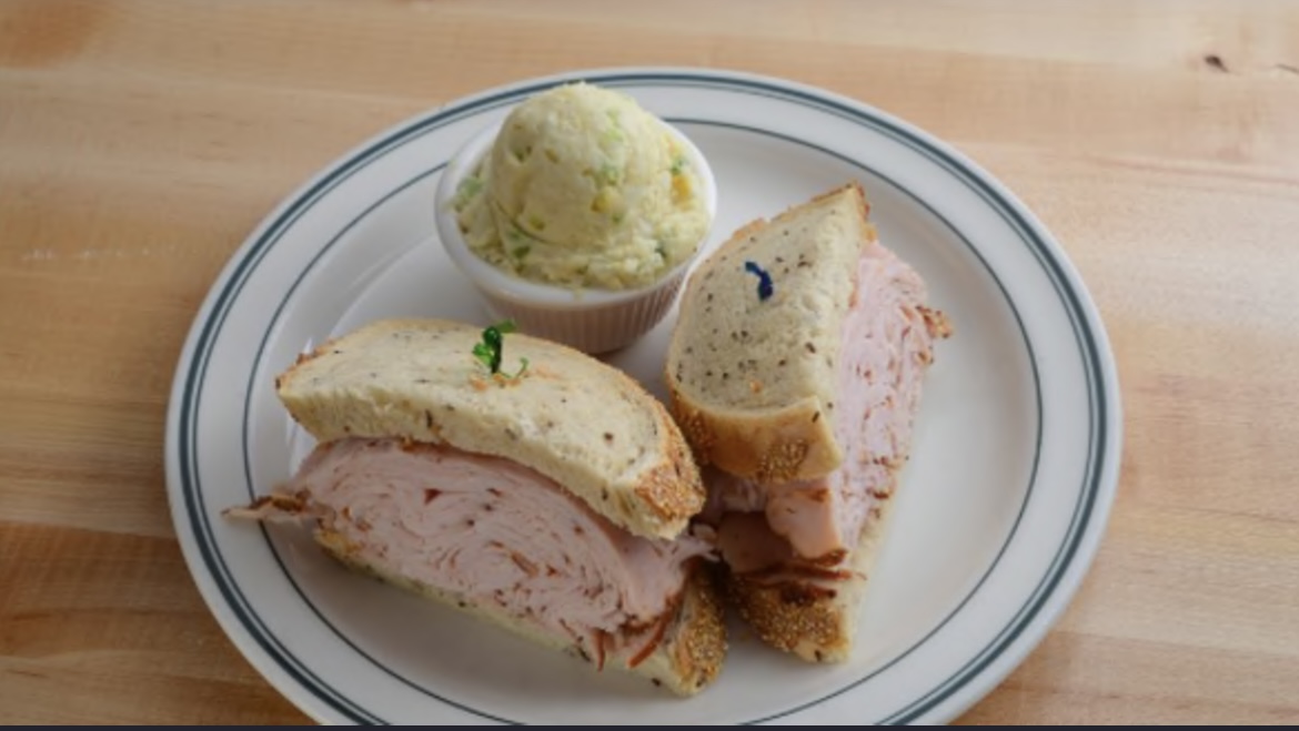 Order Turkey Pastrami Sandwich food online from Famous Label’s Delicatessen store, Los Angeles on bringmethat.com