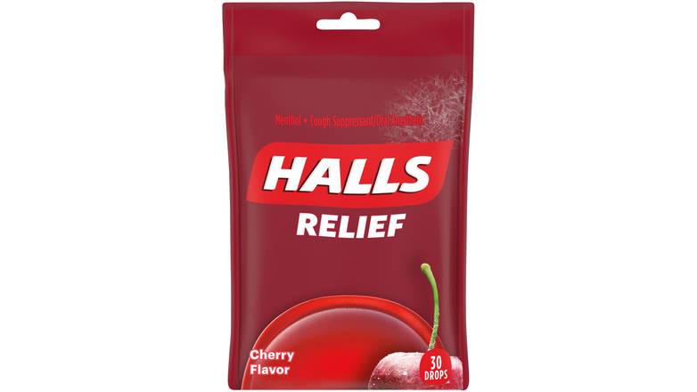 Order Halls Relief Cherry Cough Drops 30 Ct food online from Aldan Sunoco store, Aldan on bringmethat.com