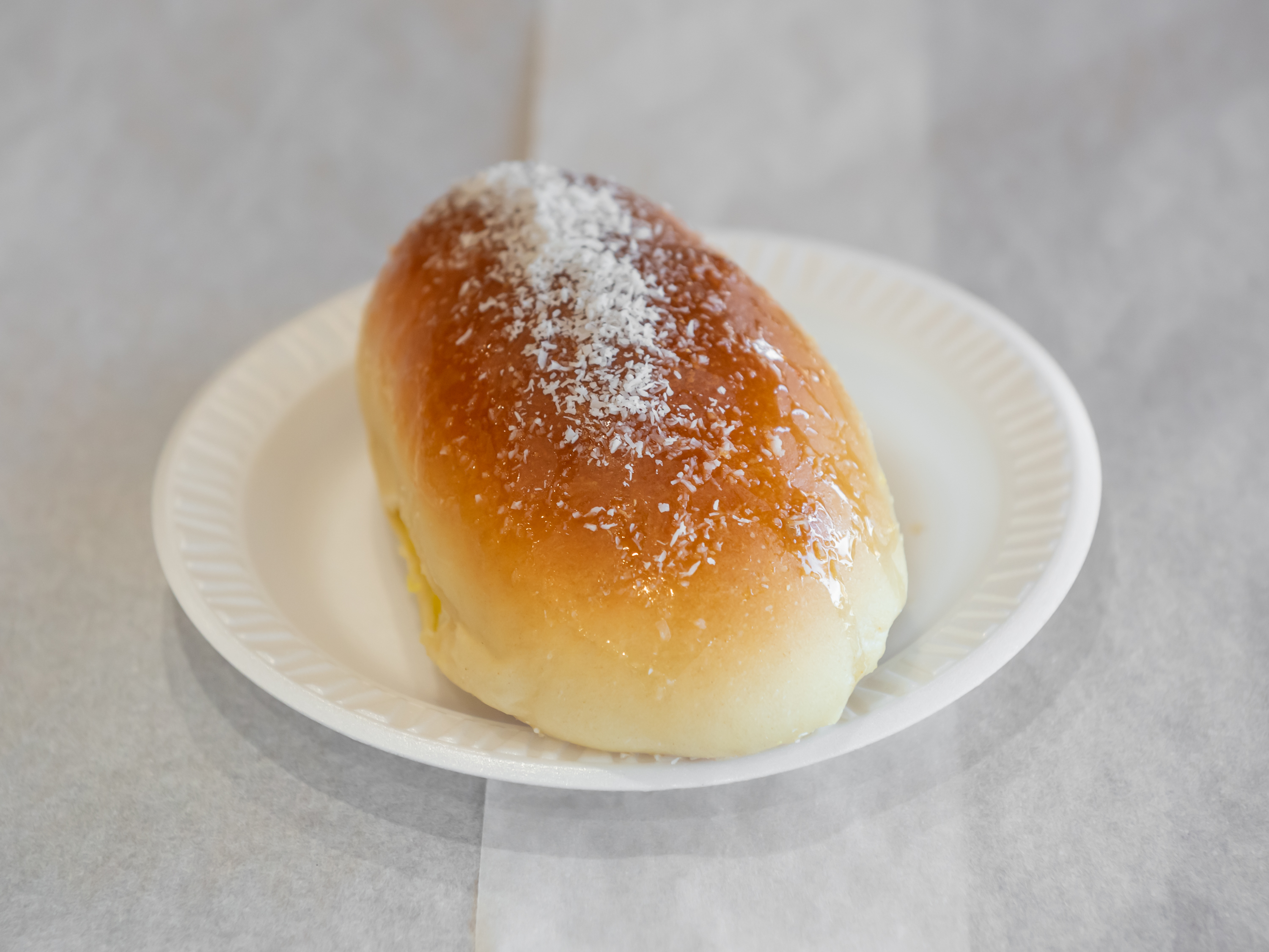 Order Coconut Custard Bun (雞尾包) food online from Long Family Pastry store, Los Angeles on bringmethat.com