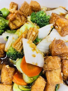 Order 31. Vegetables with Bean Curd food online from Lido Restaurant store, Oklahoma City on bringmethat.com