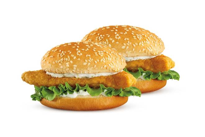 Order Two Panko-Breaded Fish Sandwiches    food online from Hardee's 1637 store, Kinston on bringmethat.com