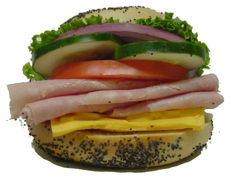 Order Ham Bagel Sandwich food online from Bay Area Bagels store, Burlingame on bringmethat.com