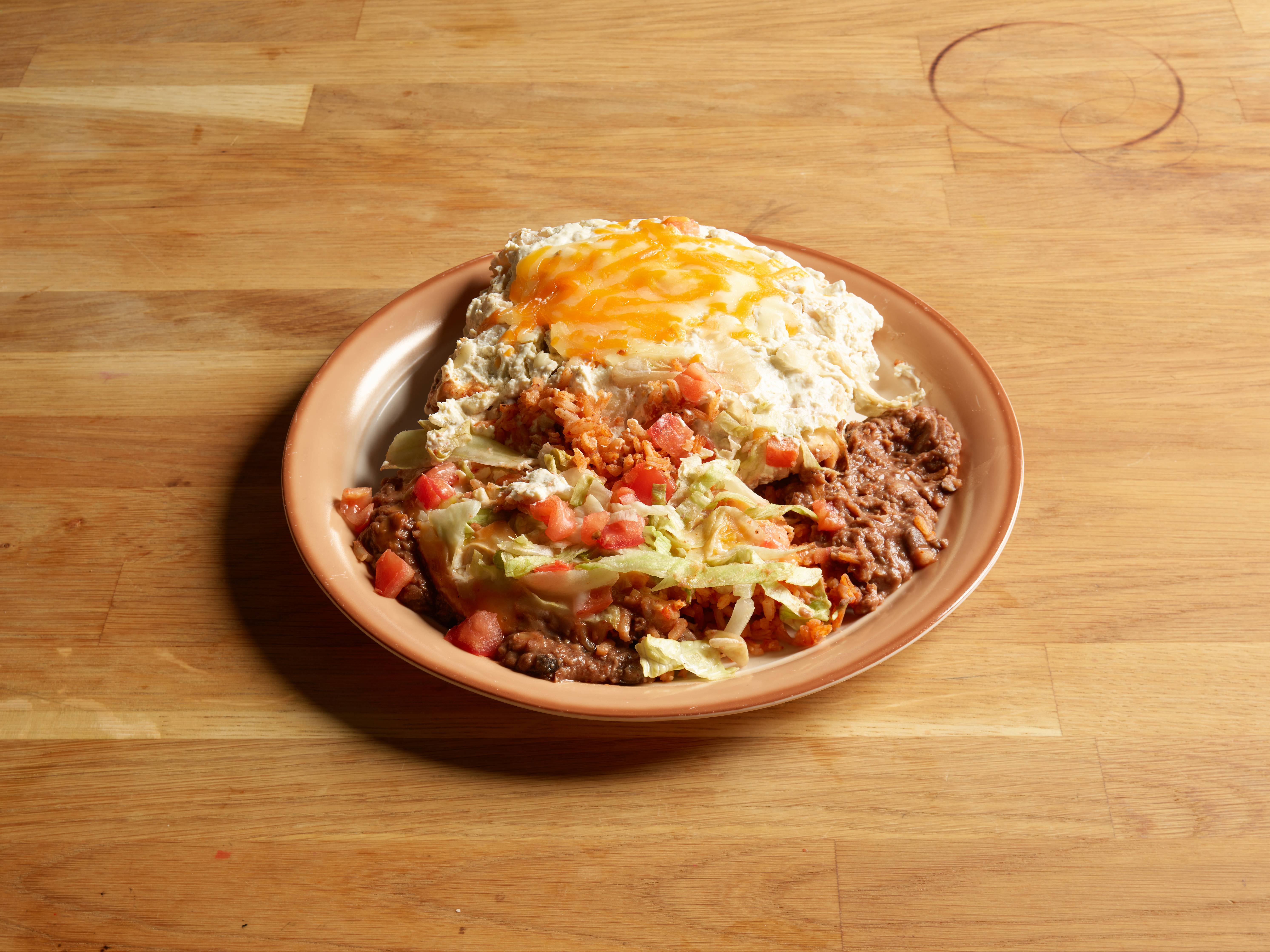 Order Burrito Dinner food online from Mexican Village store, Fargo on bringmethat.com