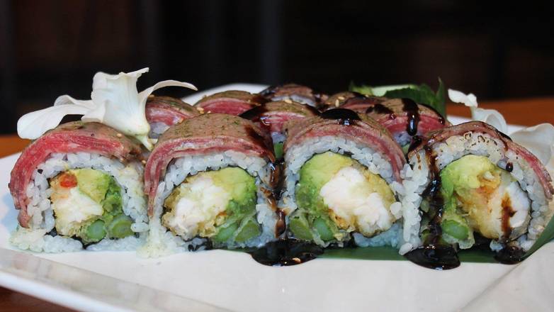 Order Surf and Turf Roll food online from Hapa Sushi Bar & Sake Grill store, Denver on bringmethat.com