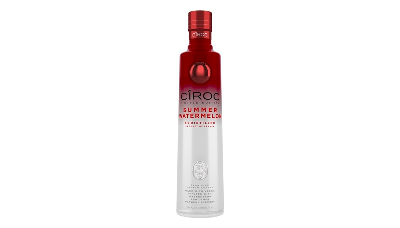 Order Ciroc Summer Watermelon Vodka Limited Edition 750mL food online from Golden Rule Liquor store, West Hollywood on bringmethat.com