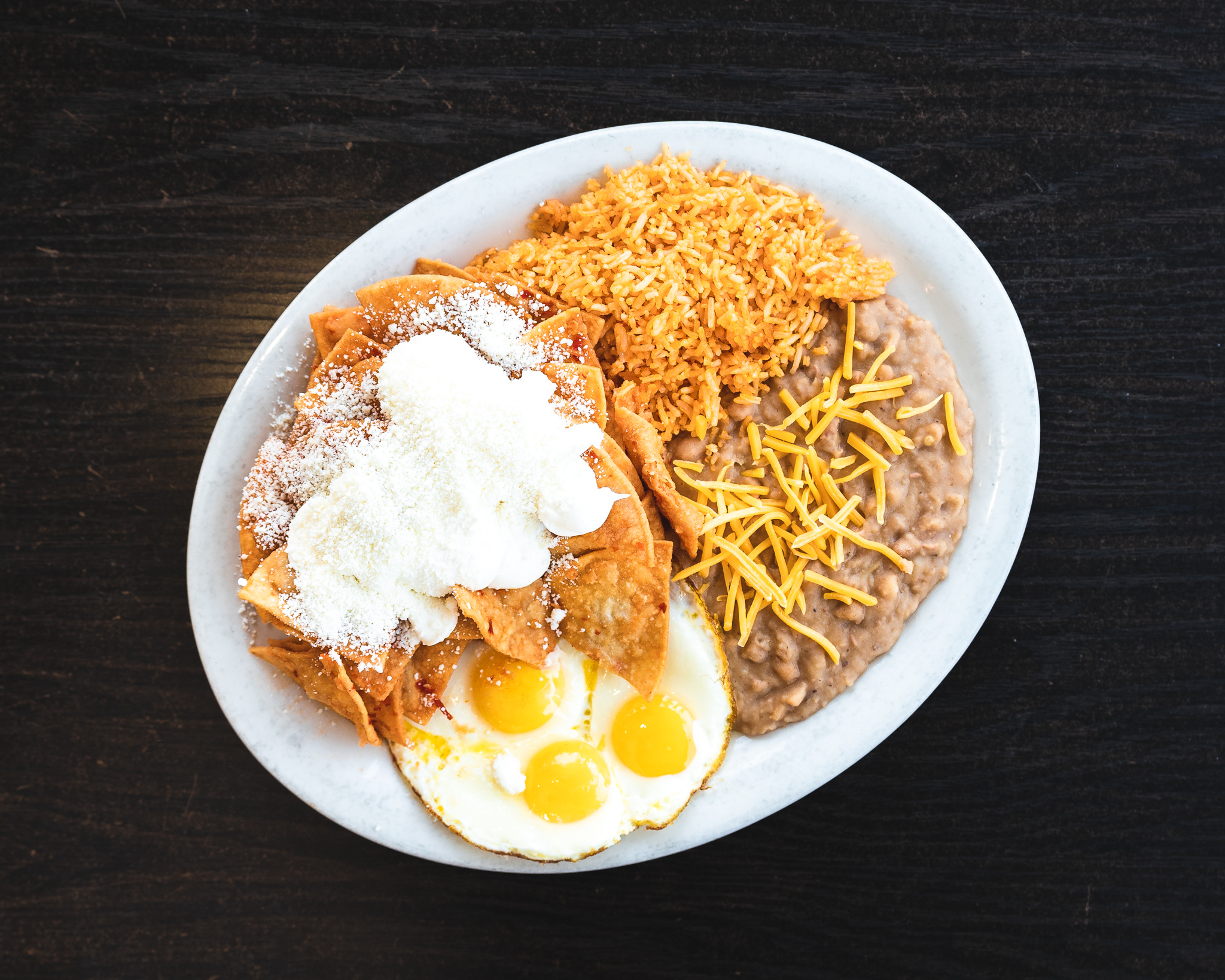 Order Chilaquiles and Eggs food online from Gus Jr store, Los Angeles on bringmethat.com