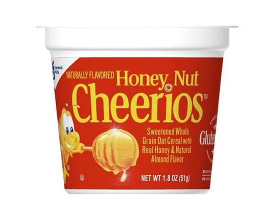 Order General Mills Honey Nut Cheerios Cereal Cup 1.8 Oz food online from Rocket store, Poway on bringmethat.com